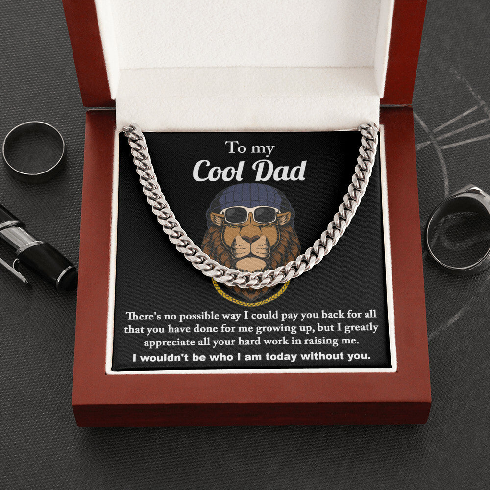 To my cool Dad Cuban Link Chain