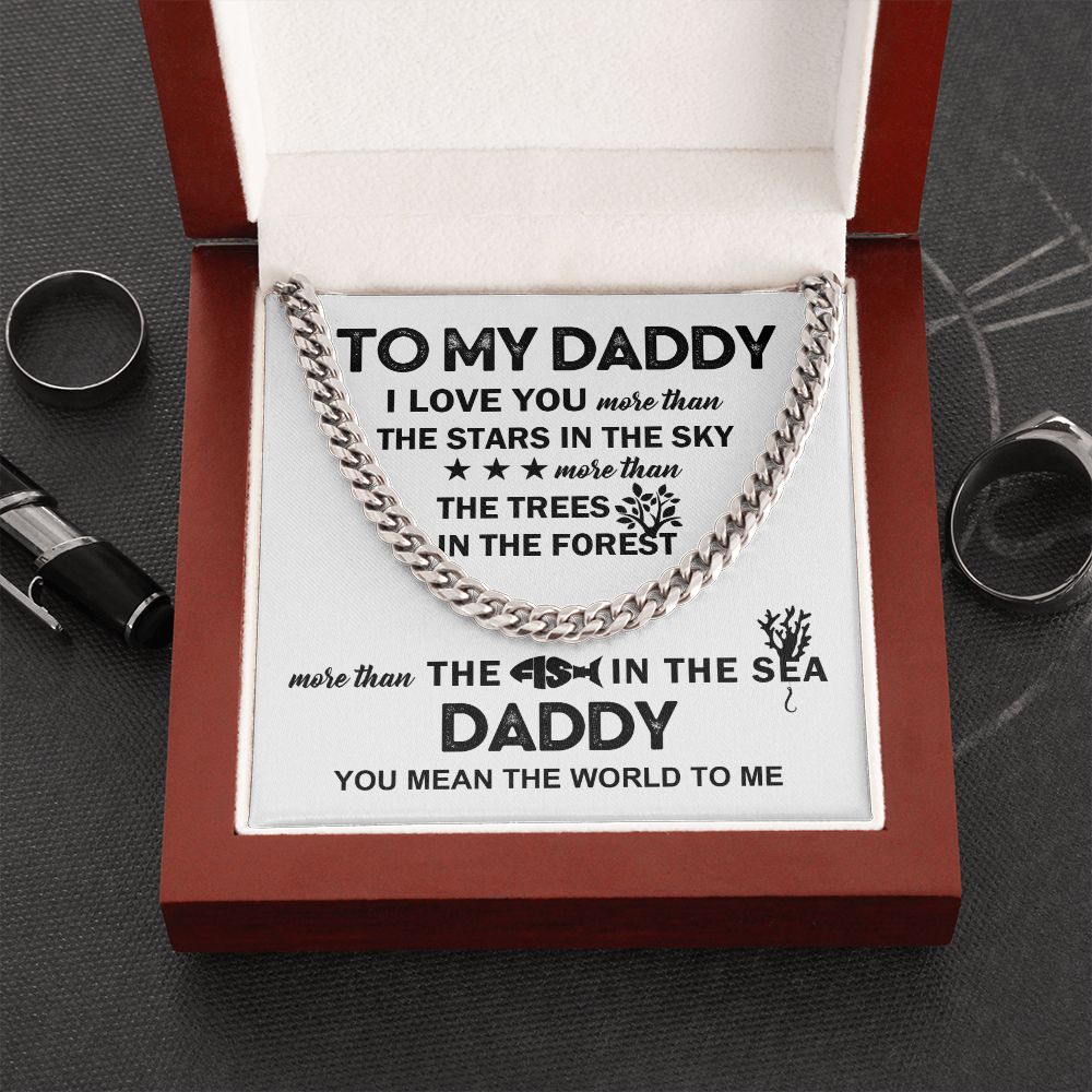 To My Daddy - The Fish in the Sea | Cuban Link Chain