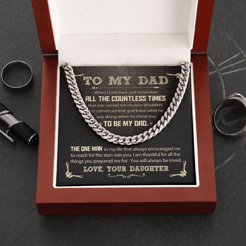 To My Dad - All the Countless Times | Cuban Link Chain
