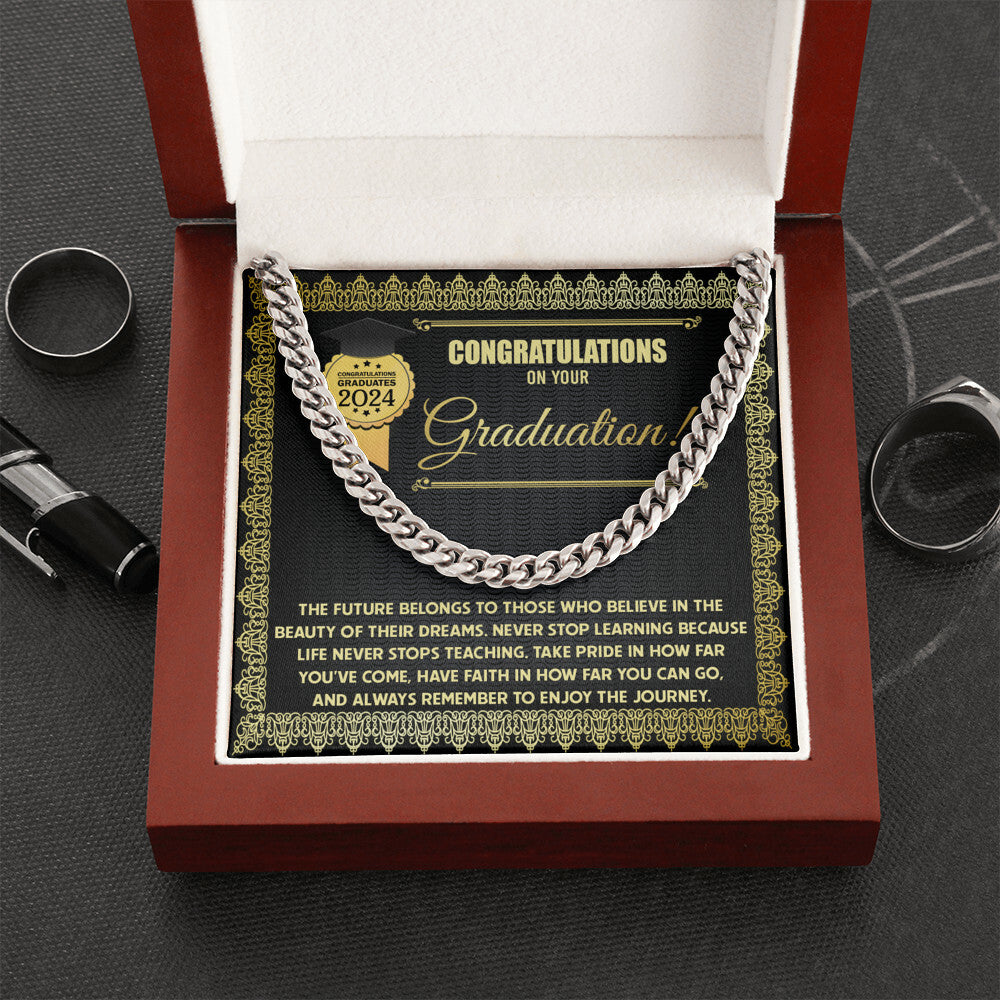 Congratulations on your Graduation Cuban Link Chain
