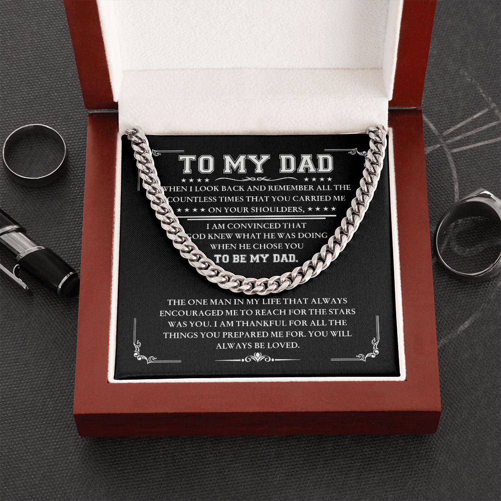 To My Dad - Thankful for all | Cuban Link Chain