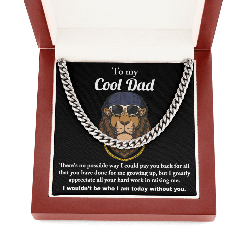 To my cool Dad Cuban Link Chain
