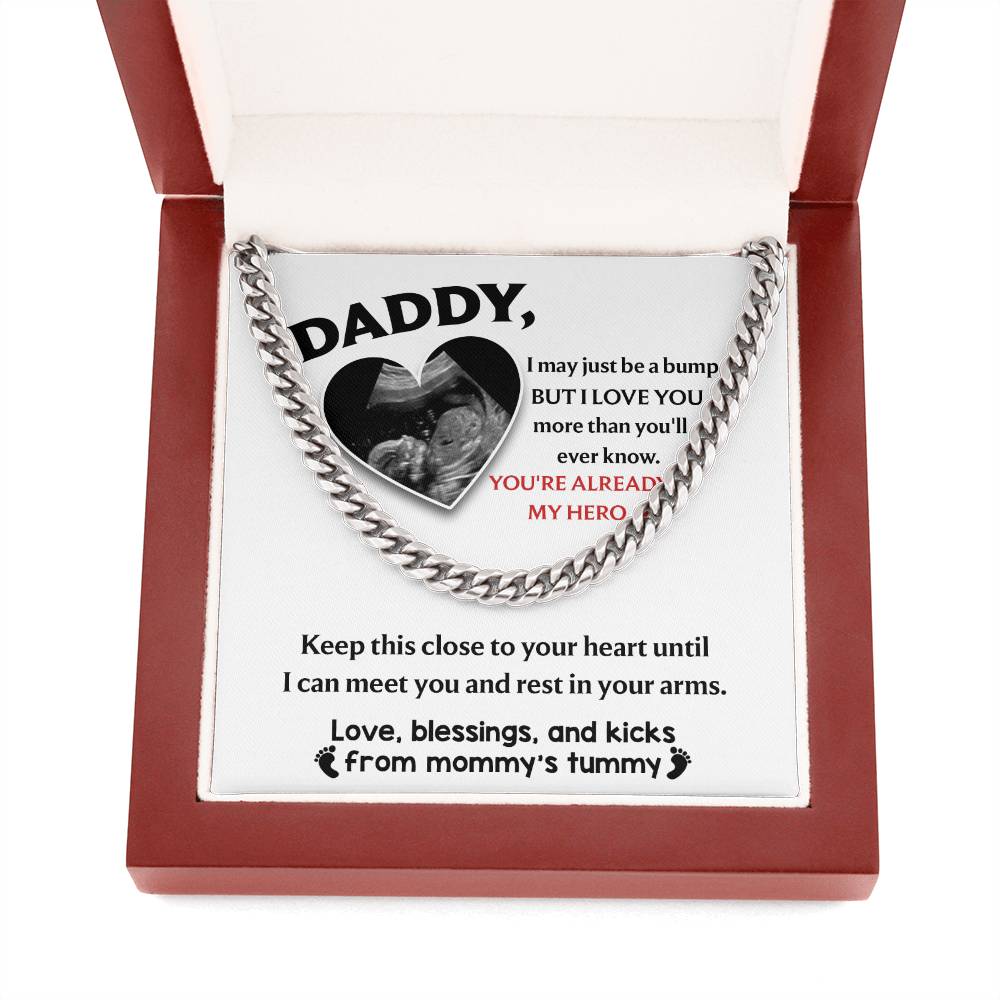 Daddy-to-Be, Already My Hero: Cuban Link Chain