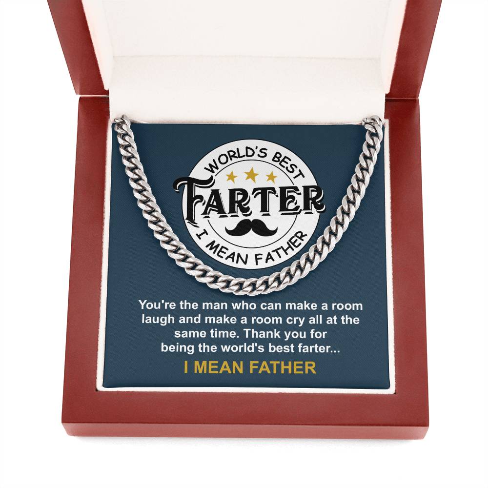 World's Best Farter Cuban Link Chain
