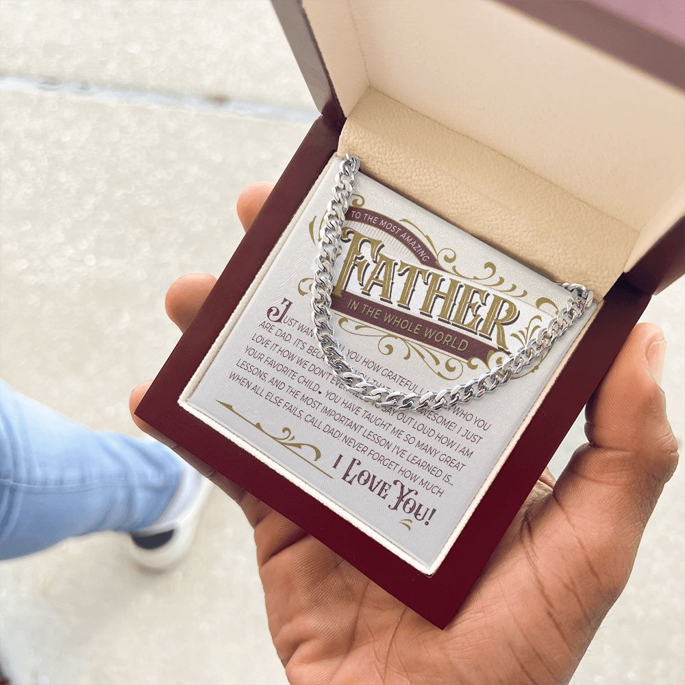 THe Most Amazing Father | Cuban Link Chain