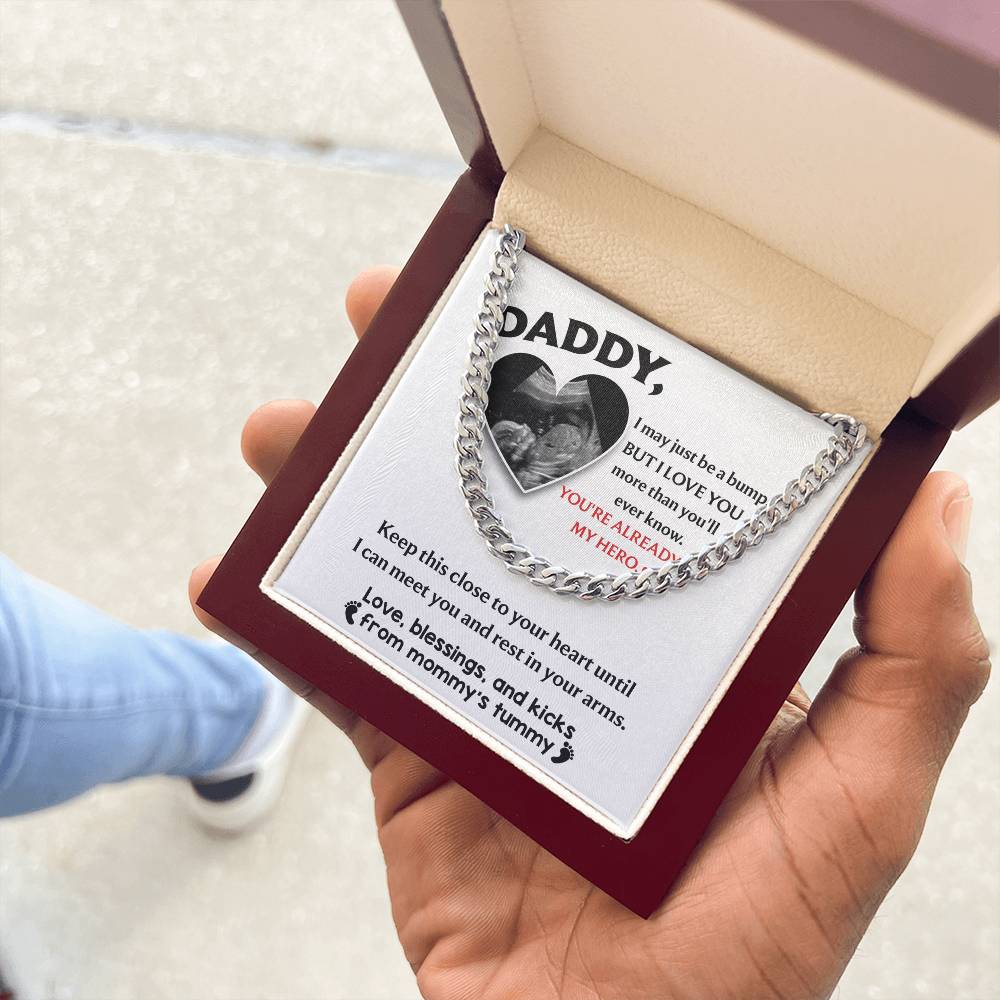 Daddy-to-Be, Already My Hero: Cuban Link Chain