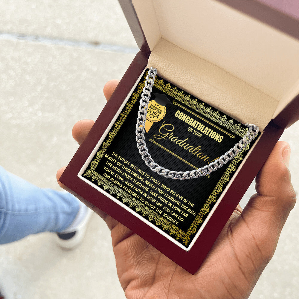 Congratulations on your Graduation Cuban Link Chain