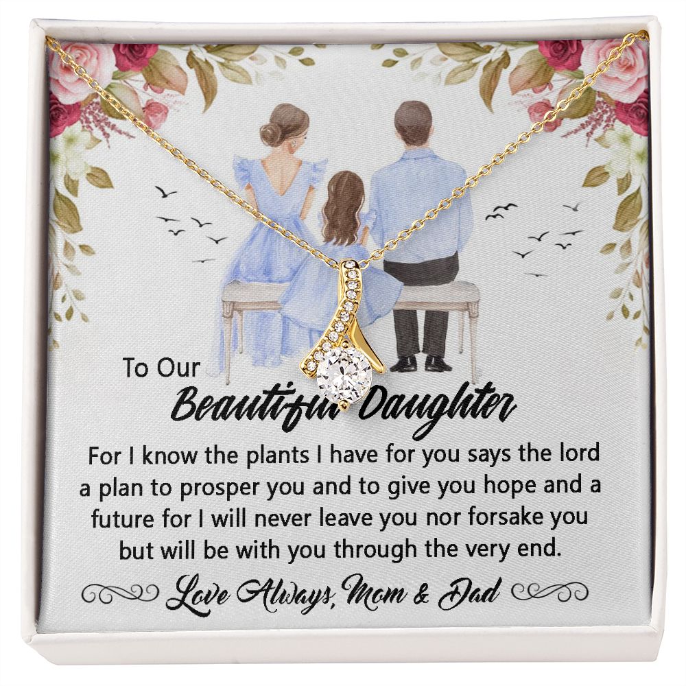 To My beautiful daughter Necklace