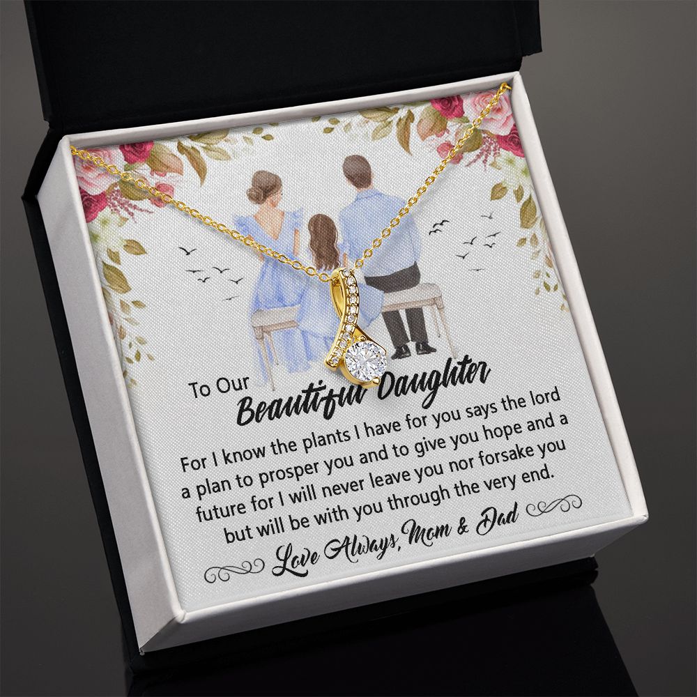 To My beautiful daughter Necklace