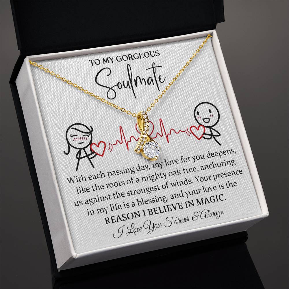 To My Magical Soulmate Necklace Alluring Beauty Necklace
