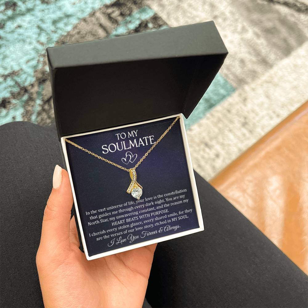 To My Soulmate You are my Universe Necklace Alluring Beauty Necklace
