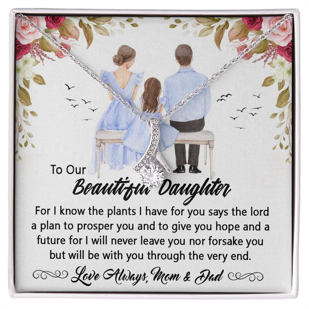 To My beautiful daughter Necklace