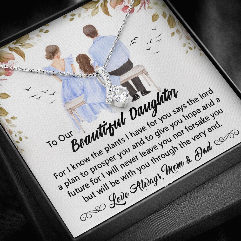 To My beautiful daughter Necklace