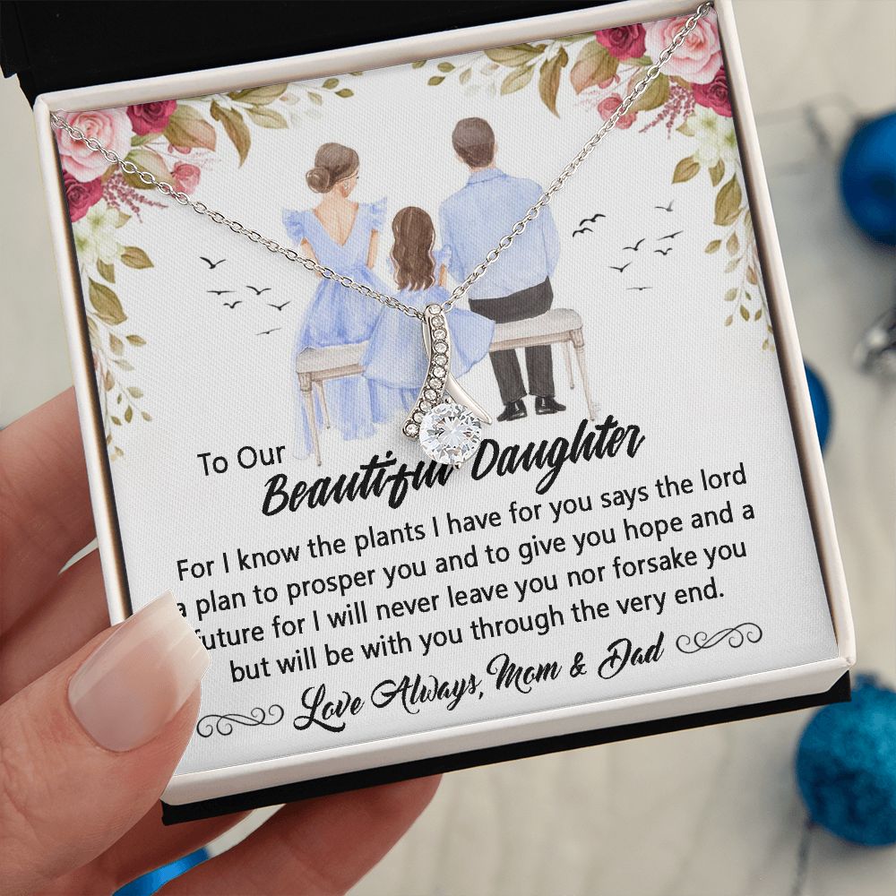 To My beautiful daughter Necklace
