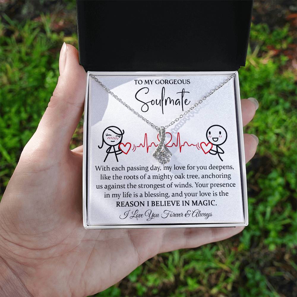 To My Magical Soulmate Necklace Alluring Beauty Necklace