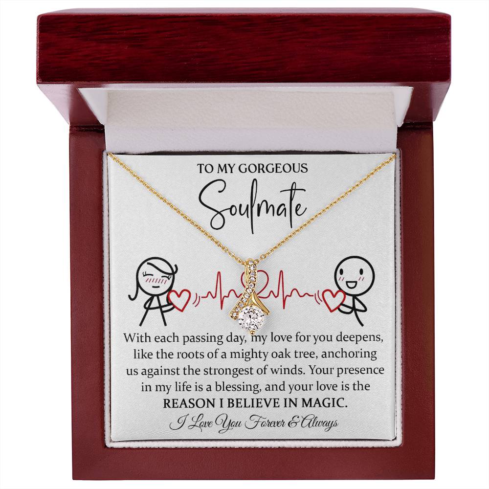 To My Magical Soulmate Necklace Alluring Beauty Necklace