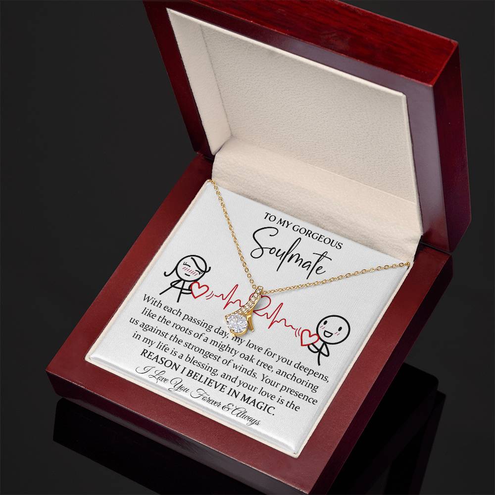 To My Magical Soulmate Necklace Alluring Beauty Necklace
