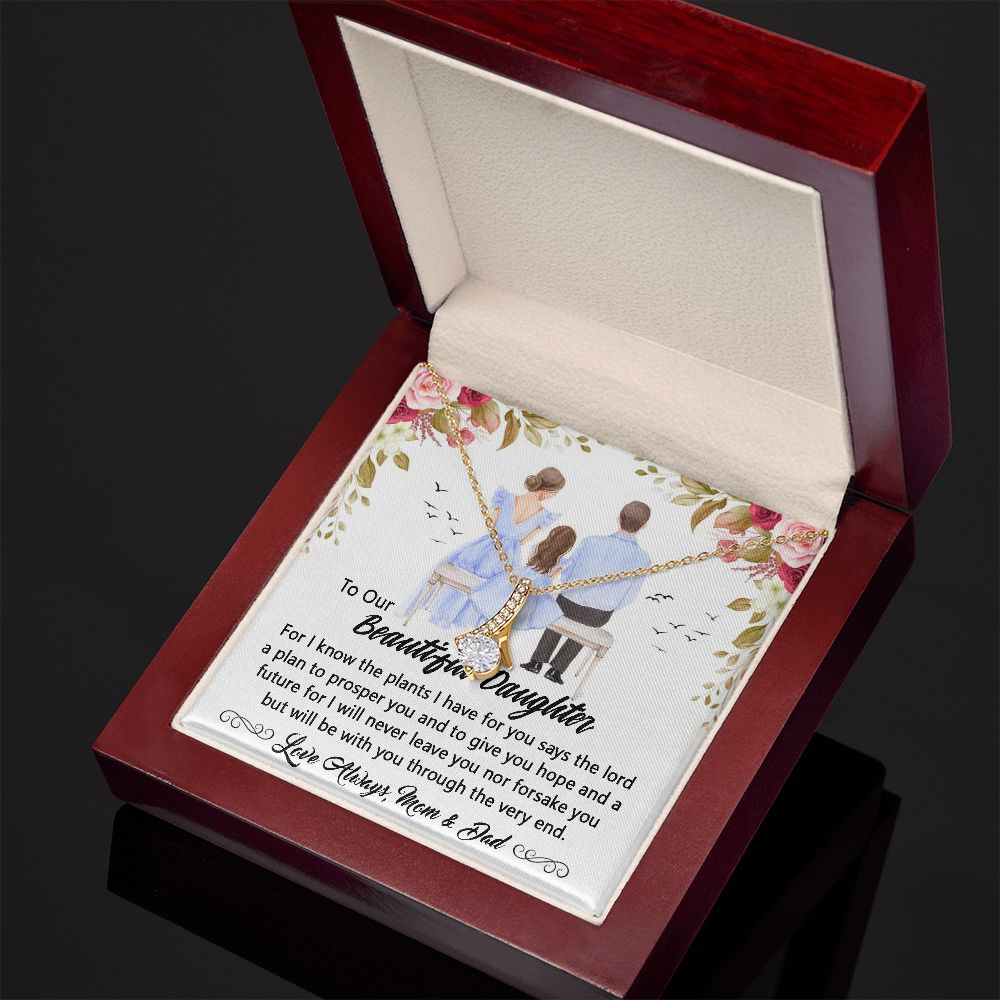 To My beautiful daughter Necklace