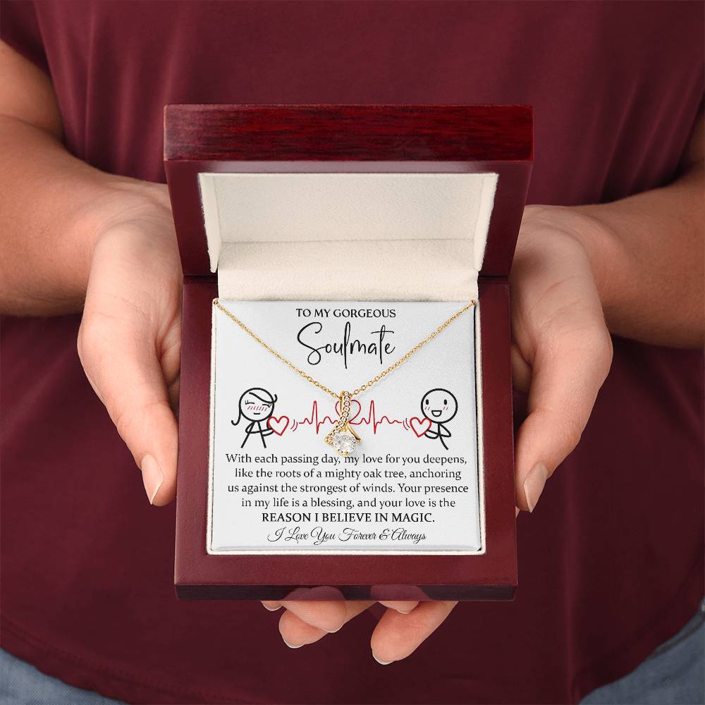To My Magical Soulmate Necklace Alluring Beauty Necklace