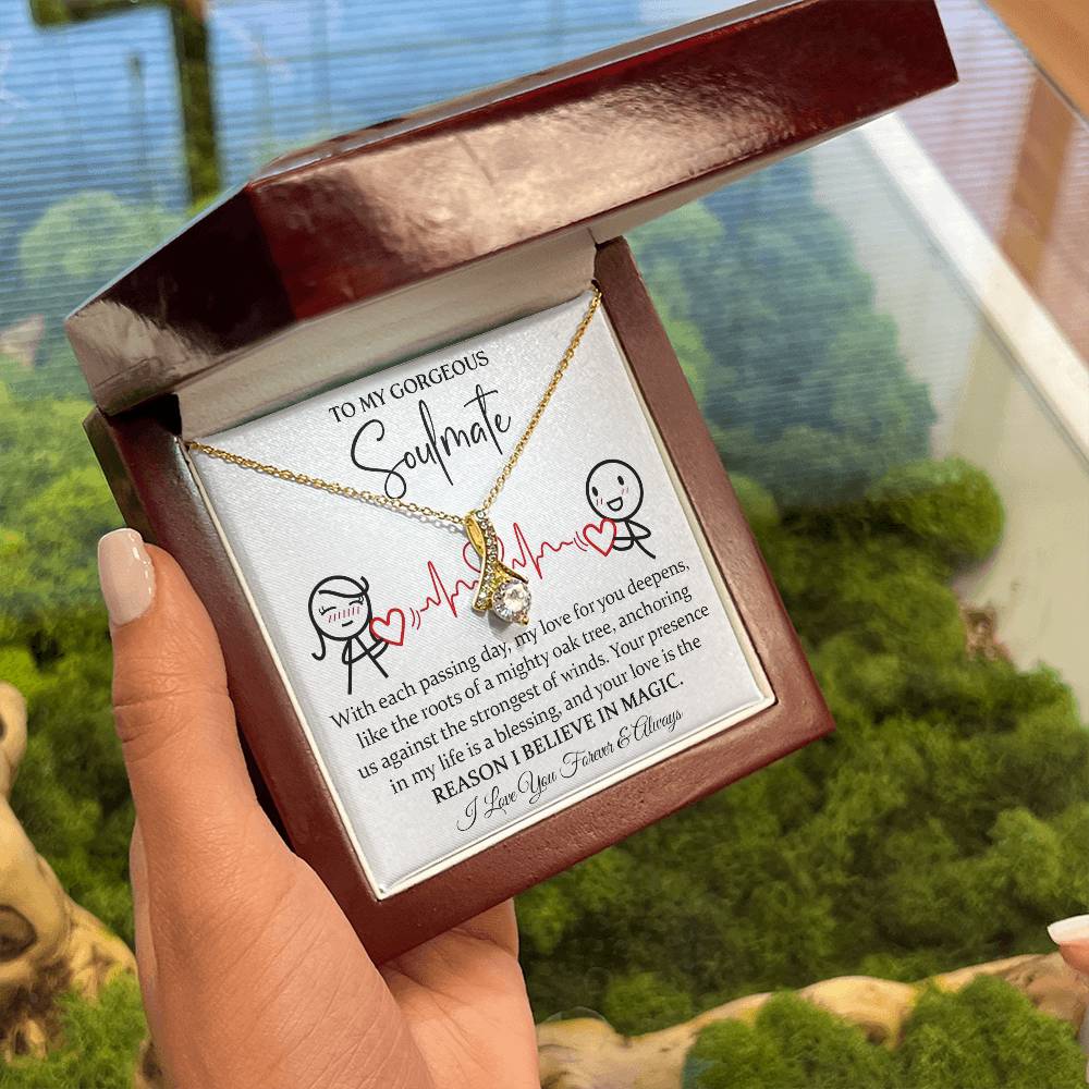 To My Magical Soulmate Necklace Alluring Beauty Necklace