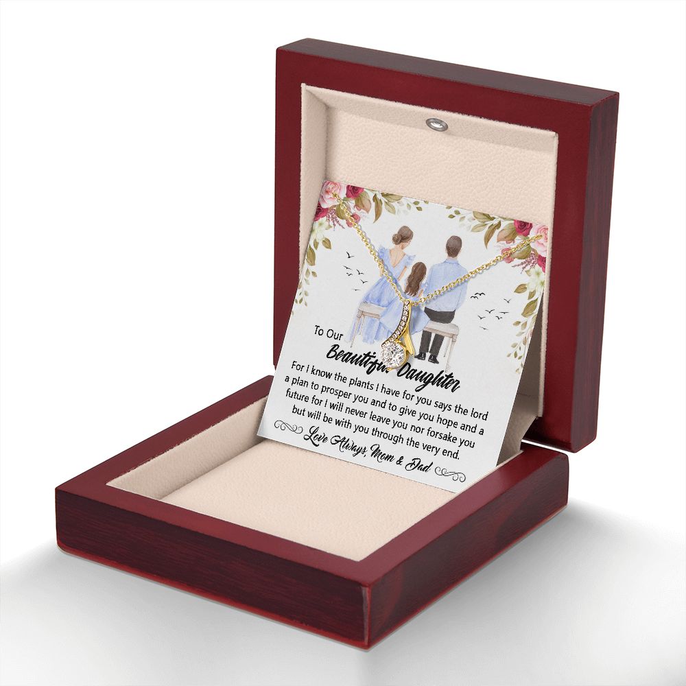 To My beautiful daughter Necklace