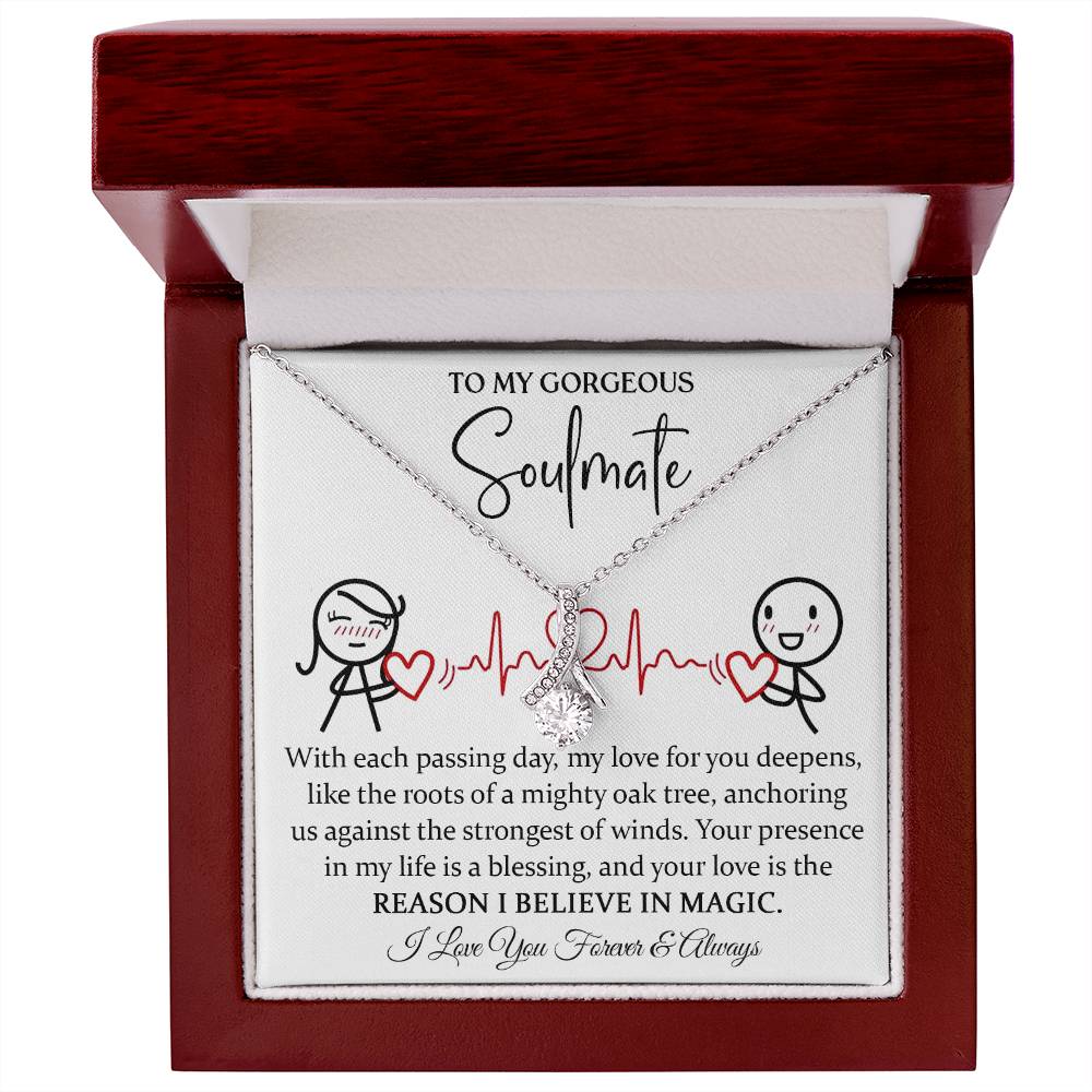 To My Magical Soulmate Necklace Alluring Beauty Necklace