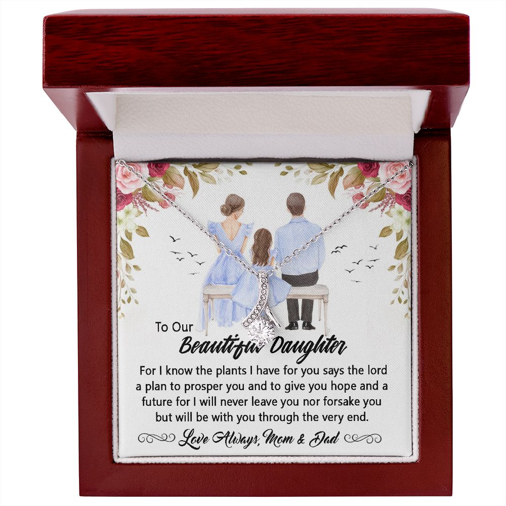 To My beautiful daughter Necklace