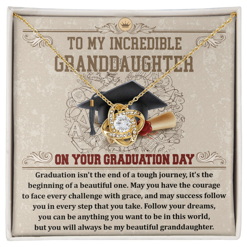 To my incredible Granddaughter Necklace