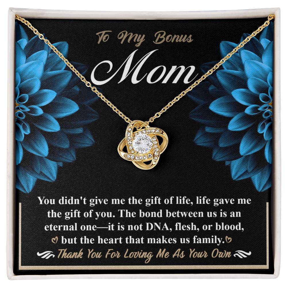 To My Bonus Mom Thank you Necklace