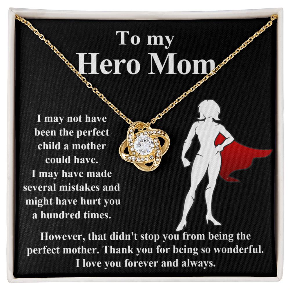 To my Hero Mom Necklace