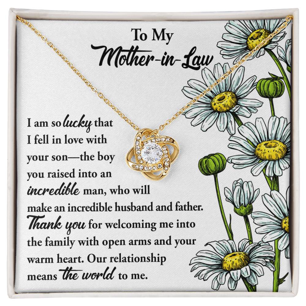 To my incredible Mother-In-Law Necklace