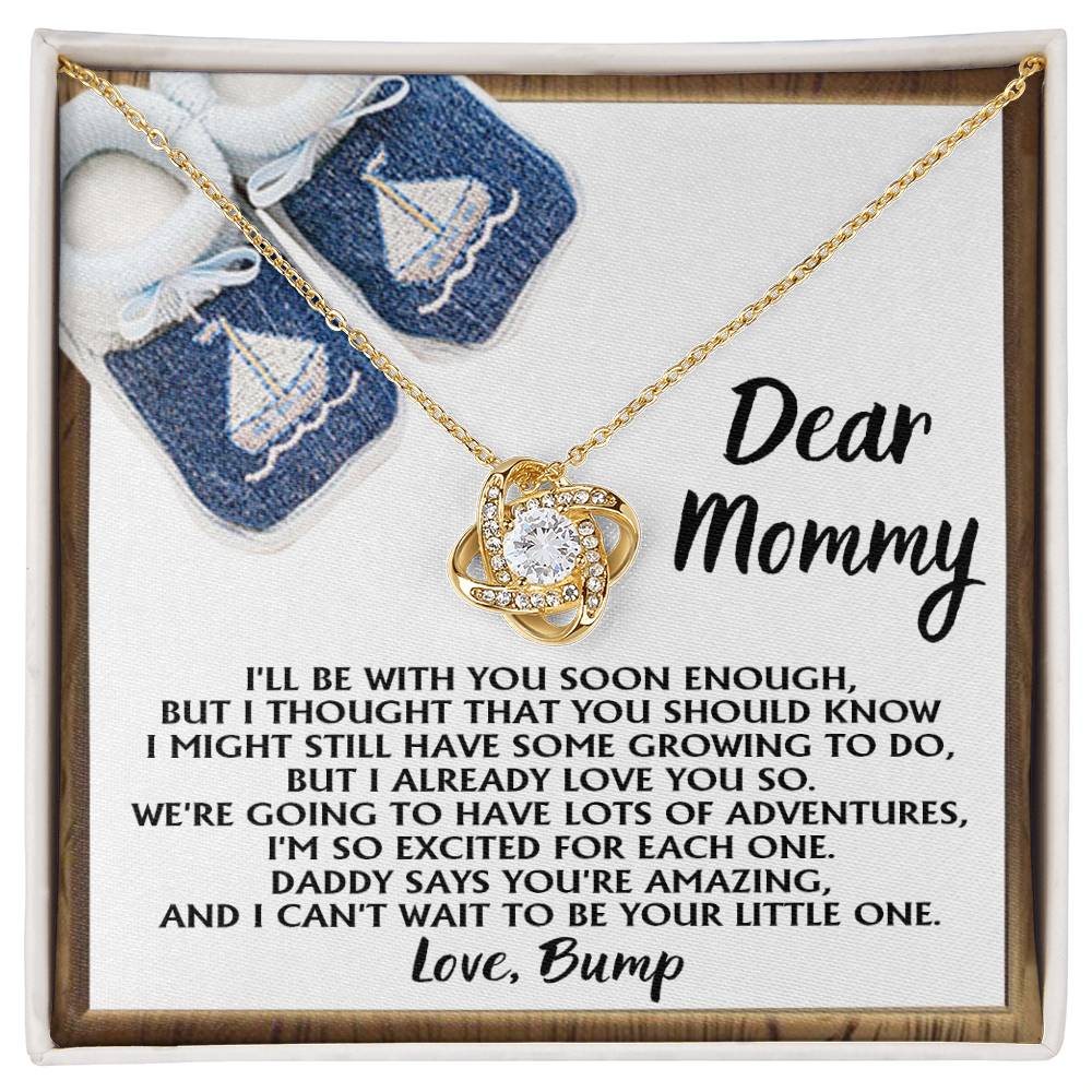 Dear Mommy Love Bump Necklace