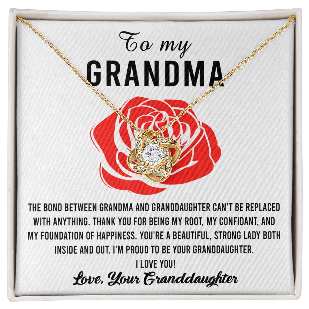 To My Grandma Strong Lady Necklace