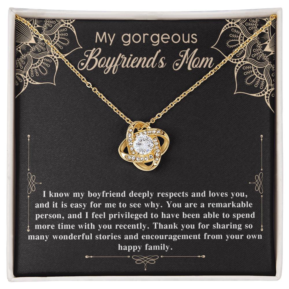 To My Gorgeous Boyfriend's Mom Necklace