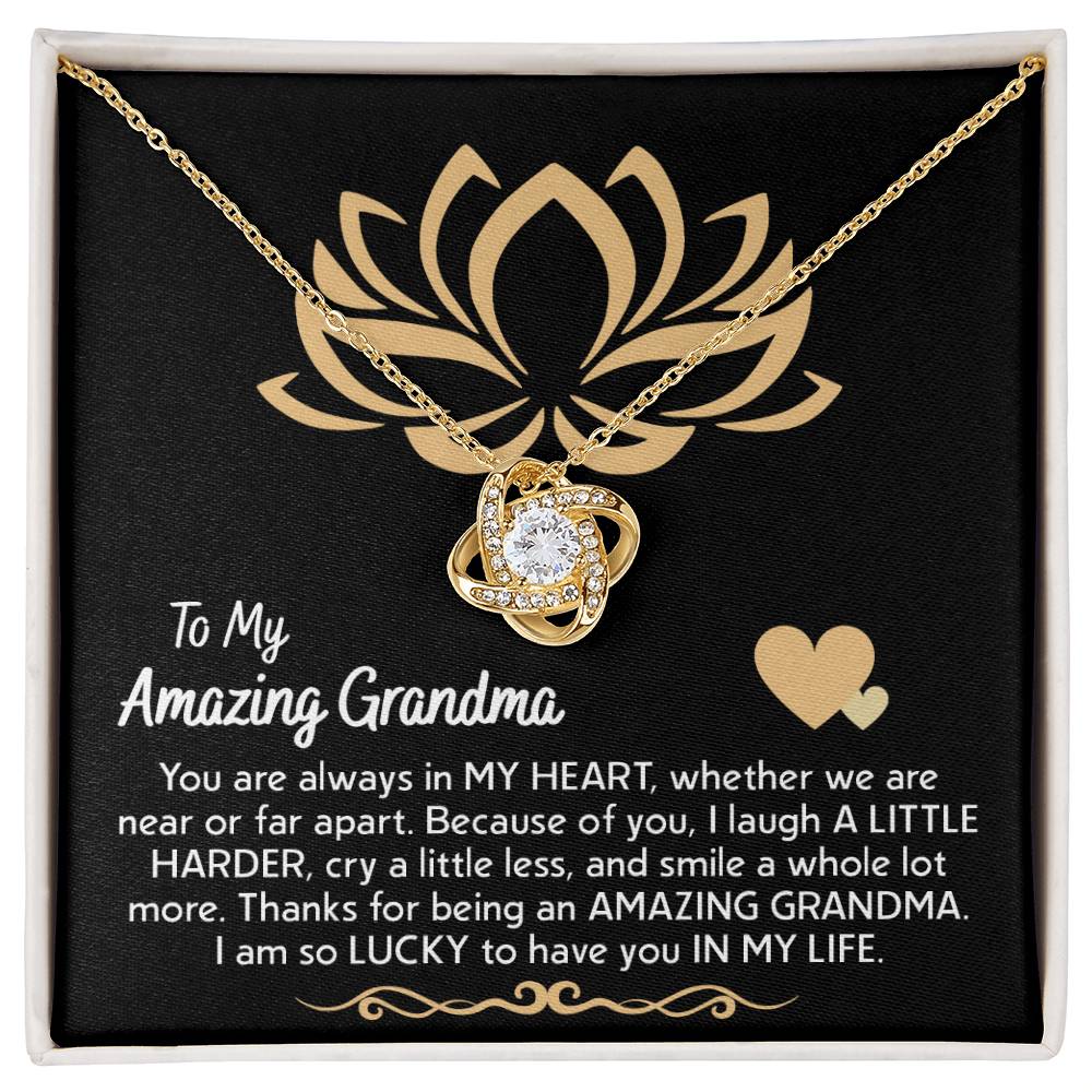 To My Grandma in My Heart Necklace