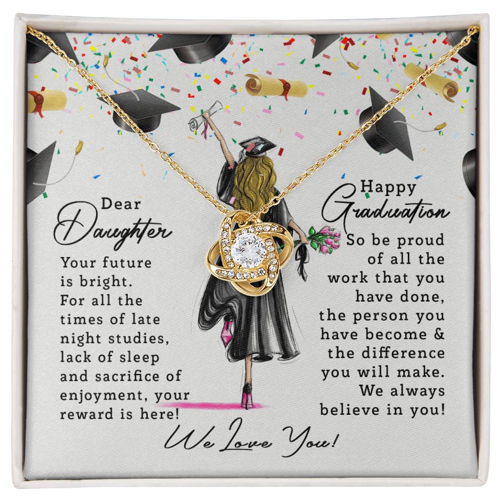 Dear Daughter Happy Graduation Necklace