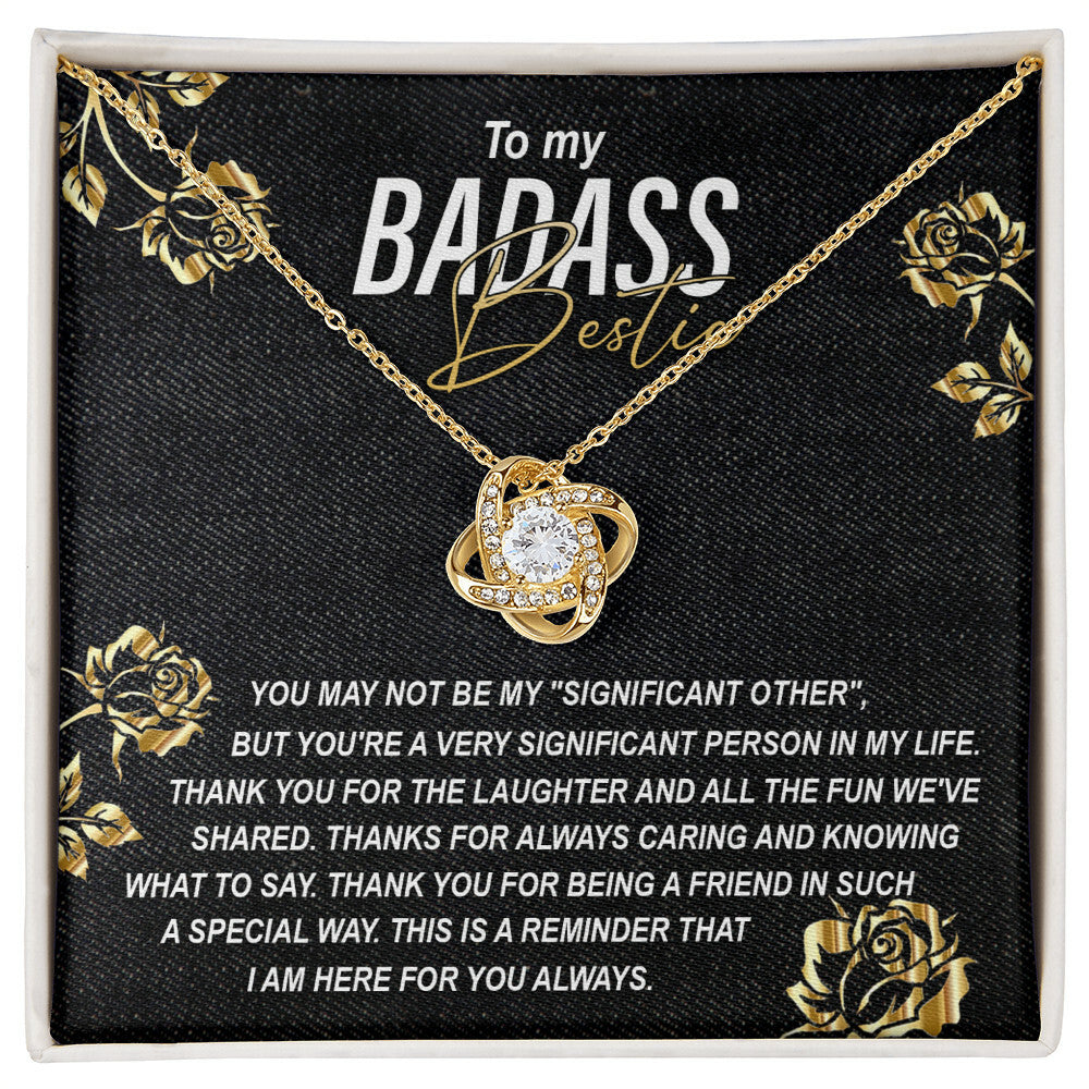 To my Badass Bestie Necklace
