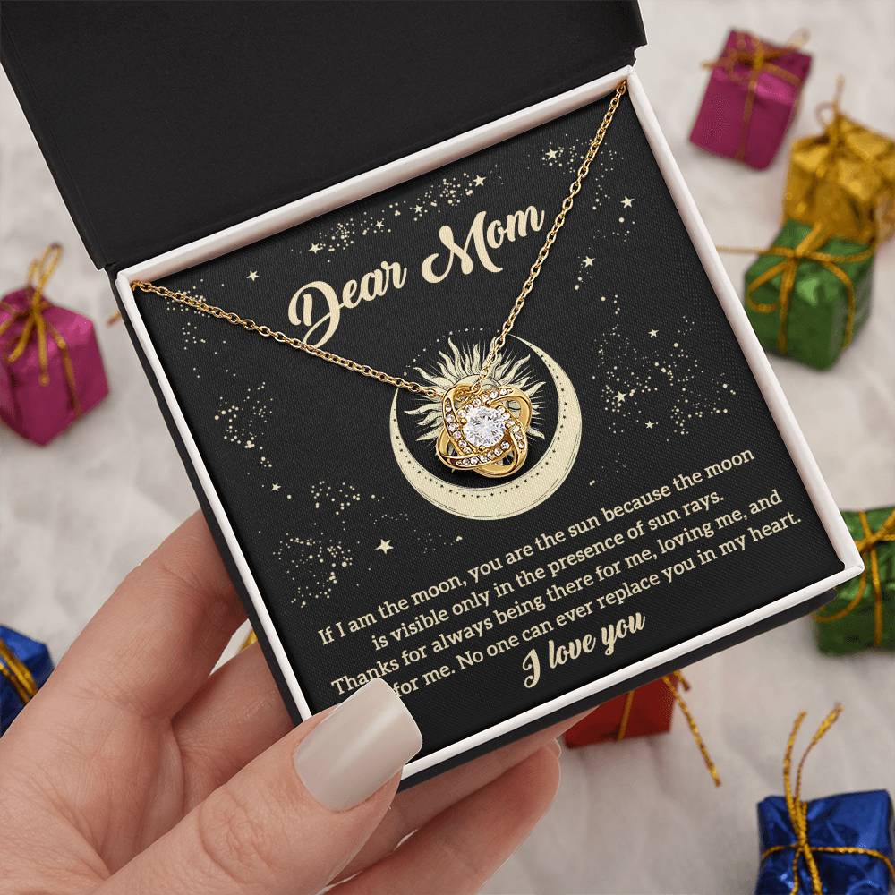 Dear Mom Moon Necklace