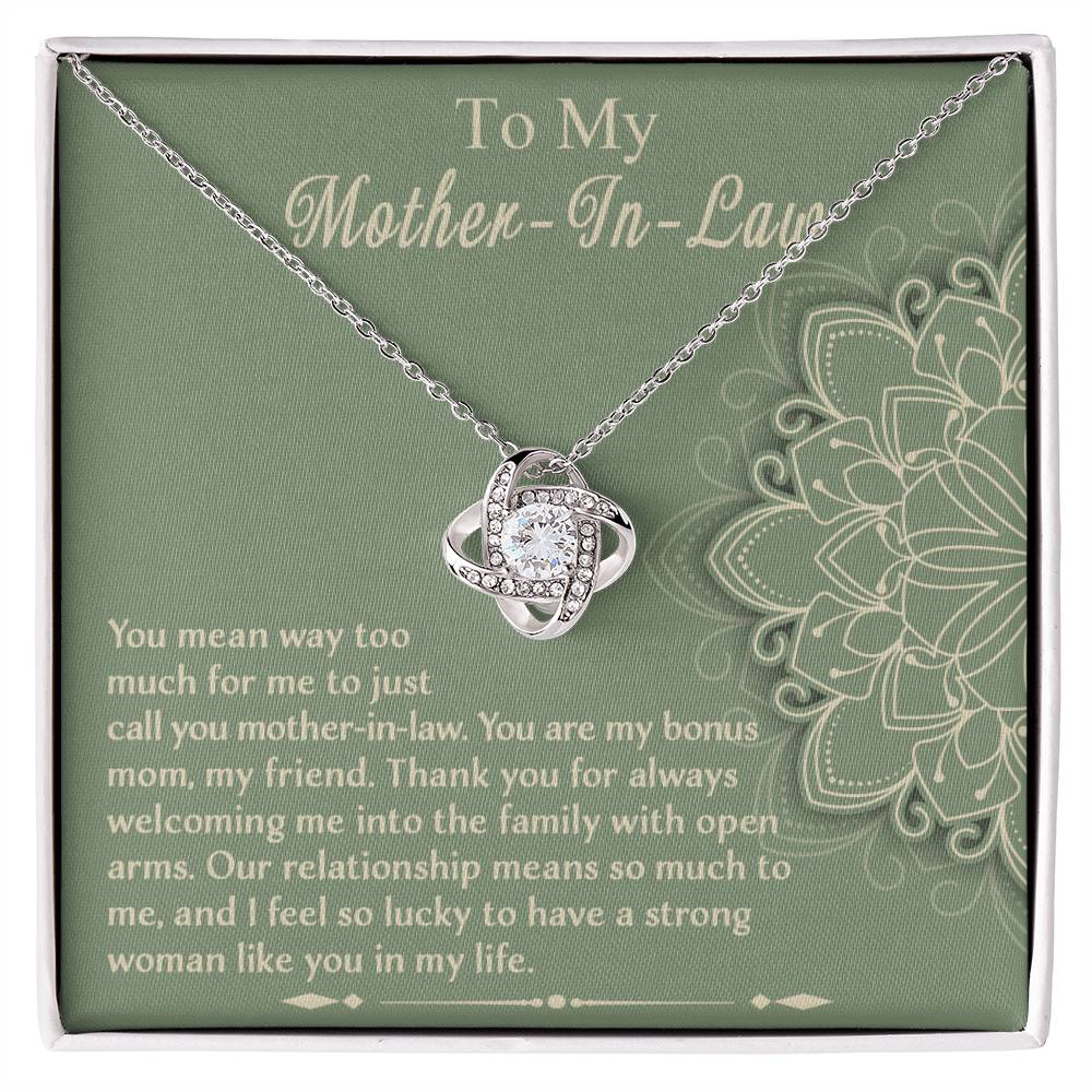 To My Mother-in-Law, Strong Woman Necklace