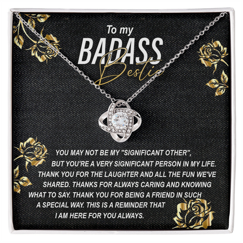 To my Badass Bestie Necklace
