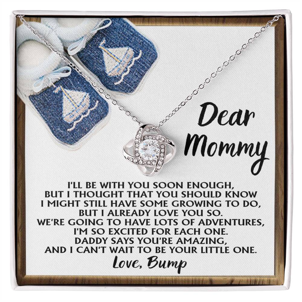 Dear Mommy Love Bump Necklace