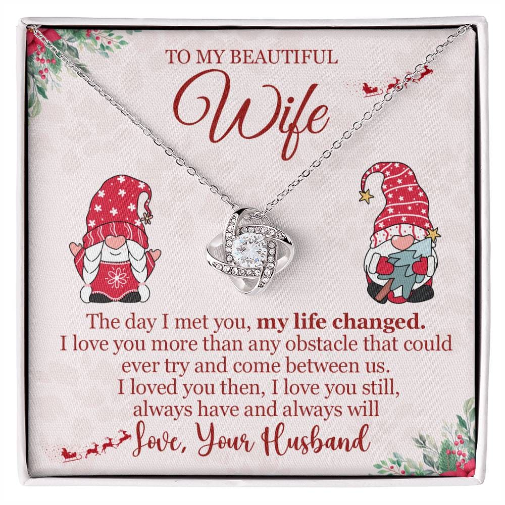 To My Beautiful Wife Love You Necklace
