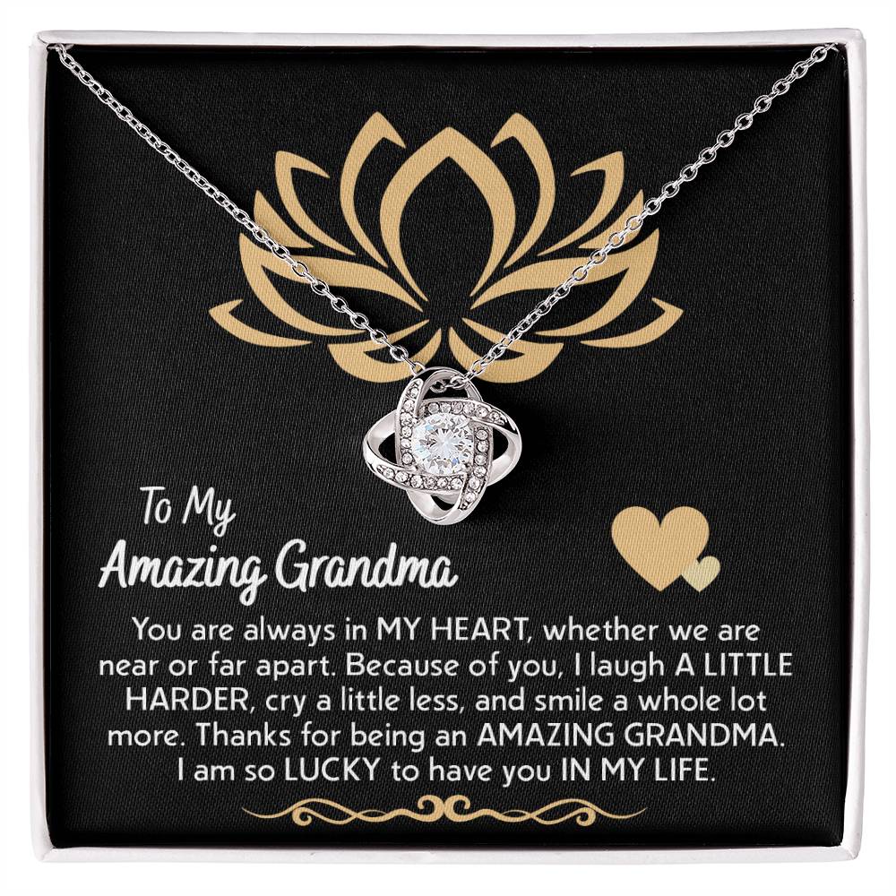 To My Grandma in My Heart Necklace
