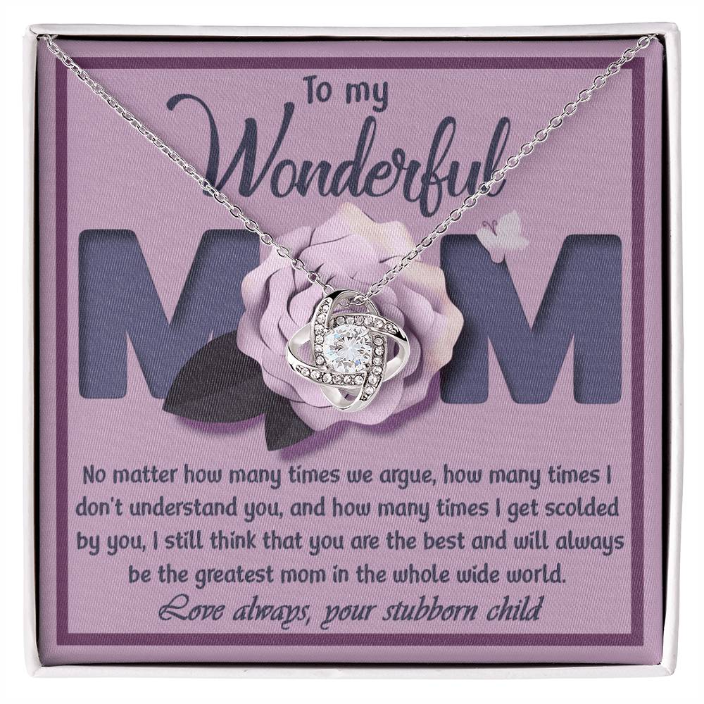 To My wonderful Mom Necklace