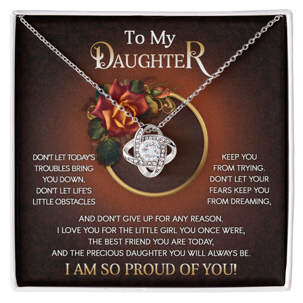 Daughter-The Little Girl Love Knot Necklace