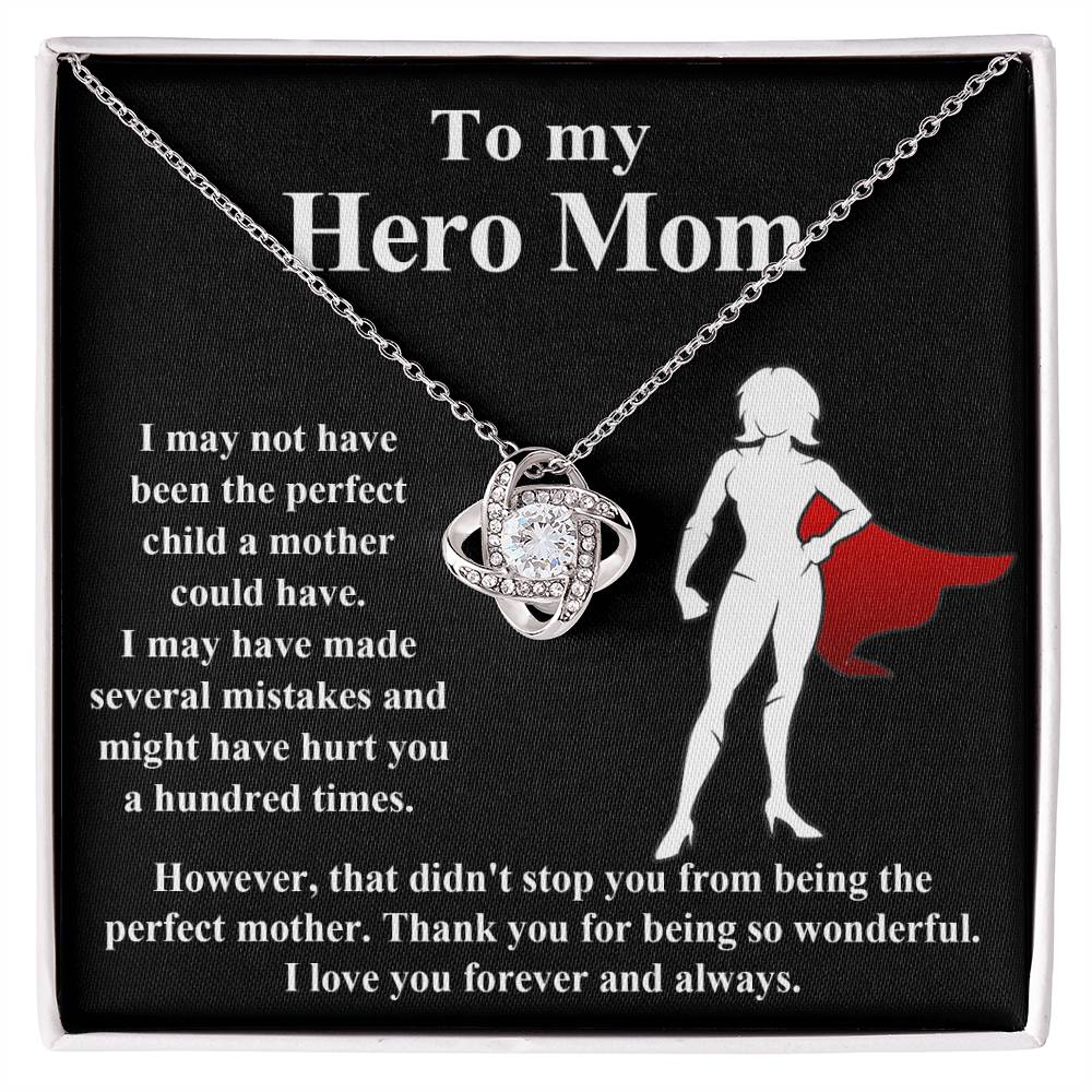 To my Hero Mom Necklace