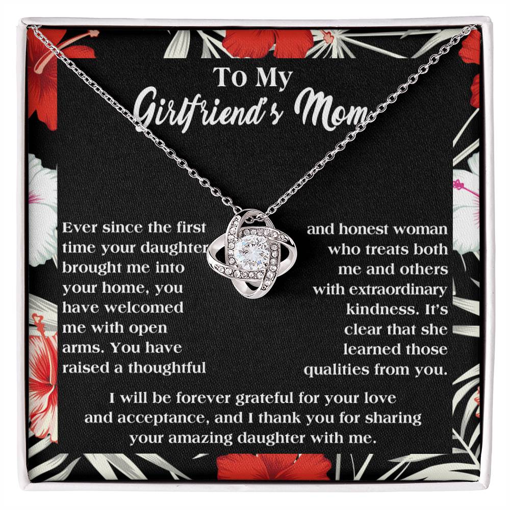 To My Girlfriend's Mom Forever Grateful Necklace