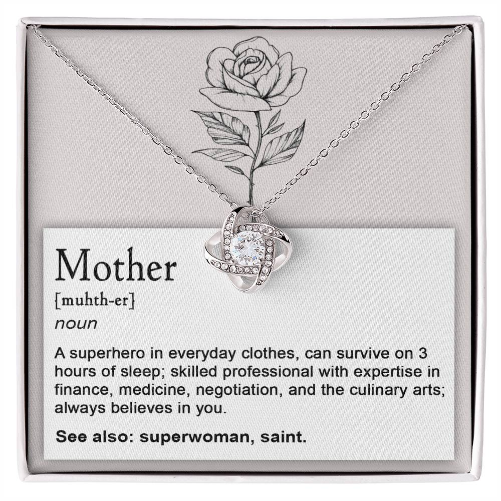 Mom Superhero Noun Necklace