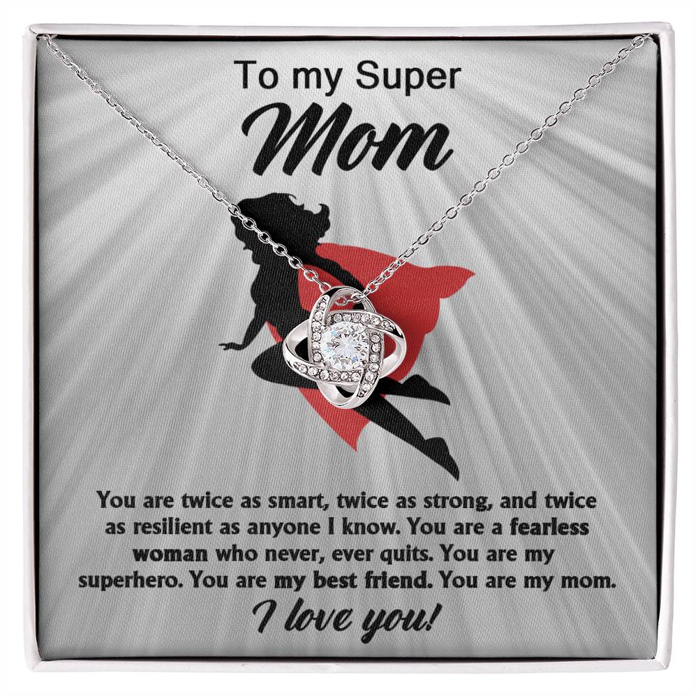 To my super mom, A Fearless Woman Necklace