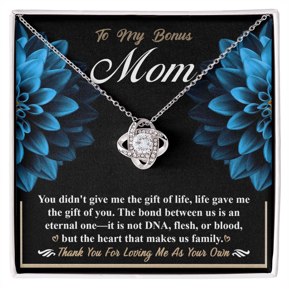 To My Bonus Mom Thank you Necklace